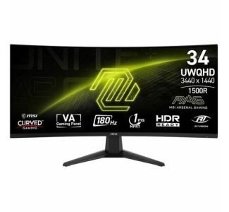 MSI MAG 346CQ 34 inch VA UWQHD Display 180Hz AdaptiveSync Curved Gaming Monitor