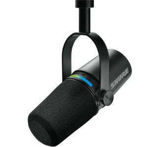 Shure MV7I Rugged Wired Dynamic, Condenser Microphone for Recording, Live Streaming, Broadcasting, Voice, Content Production, Podcasting, Home, Music, Vocals - Dark Gray