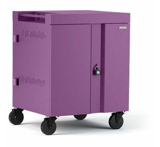 Bretford CUBE Cart Pre-Wired USB-C Charging Cart