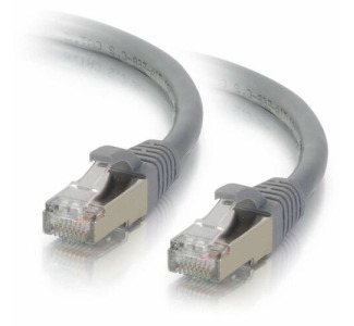 Quiktron Q-Series Patch Cords, CAT6A Shielded, booted, Gray, 10 FT