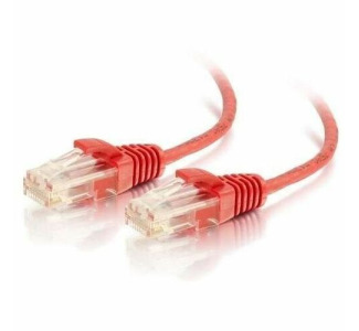 On-Q Q-Series 28 AWG Cat6 Patch Cable, Red, 10 Ft