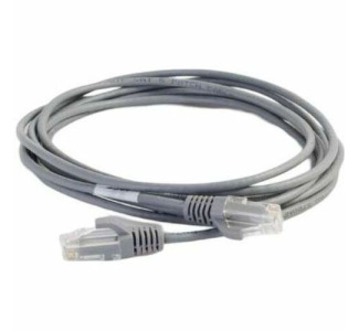 Quiktron Q-Series 28 AWG CAT6 Patch Cable, Gray, 10 FT