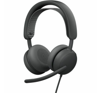 Logitech Zone Wired 2 for Business - Noise-Canceling Headset with Adaptive Hybrid ANC, Zoom & Google Certified, USB-C with USB-A adapter - Graphite