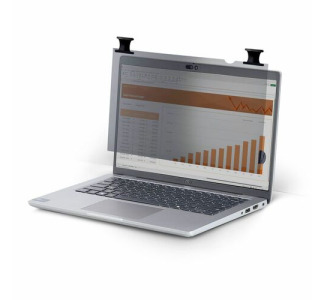 StarTech.com 14.1-inch 16:10 Bright Privacy Screen Filter with Touch, Flip-Over, 75% Light Transmittance, Anti-Glare Privacy Filter