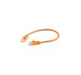 Quiktron Q-Series Patch Cords, CAT6, Non-Booted, Orange, 7 FT