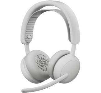 Logitech Zone Wireless 2 ES - Noise-Canceling Wireless Headset with Adaptive Hybrid ANC, Bluetooth, Off-White