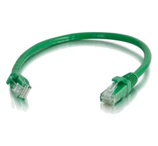 Quiktron 9FT V-Series CAT6A Snagless (UTP) Ethernet Network Patch Cable, CM Rated - Green