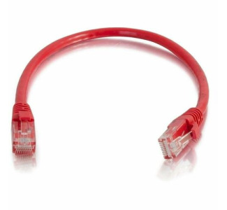 Quiktron 6ft Q-Series Cat6a Snagless (UTP) Ethernet Network Patch Cable, CM Rated - Red