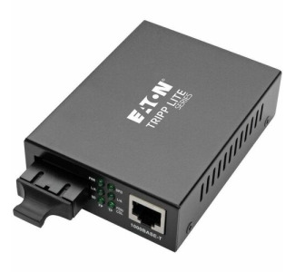 Eaton Tripp Lite Series Gigabit Multimode Fiber to Ethernet Media Converter, 10/100/1000 SC, International Power Supply, 1310 nm, 2,000 m (6,561 ft.)