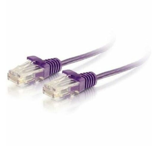 Quiktron Q-Series 28 AWG CAT6 Patch Cable, Purple, 8 FT