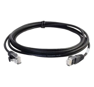 Quiktron Q-Series 28 AWG CAT6 Patch Cable, Black, 7 FT