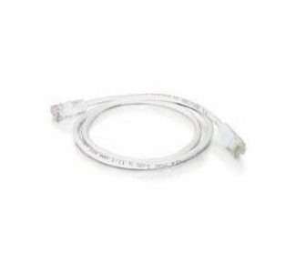 Quiktron Q-Series Patch Cords, CAT5E, Booted, White, 10 FT