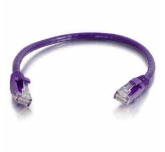 Quiktron Q-Series Patch Cords, Cat6, Booted, Purple, 7 Ft