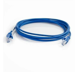Quiktron Q-Series 28 AWG CAT6 Patch Cable, Blue, 1 FT
