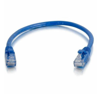 Quiktron 3Ft Q-Series Cat6A Snagless (UTP) Ethernet Network Patch Cable, CM Rated - Blue