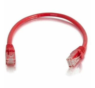 Quiktron Q-Series Patch Cords, CAT6, booted, Red, 2 FT