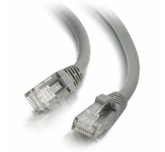 Quiktron 5Ft Q-Series Cat6A Snagless (UTP) Ethernet Network Patch Cable, CM Rated - Grey
