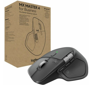 Logitech MX Master 4 for Business, Wireless Mouse with Quiet Clicks, 8K DPI, MagSpeed Scrolling, Logi Bolt Receiver, Graphite
