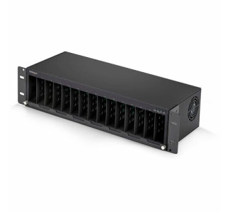 StarTech.com 15-Slot Unmanaged Media Converter Chassis, 19in Rackmount for MCM Media Converter Series, Active Cooling, TAA Compliant