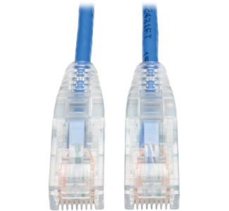 Tripp Lite by Eaton Cat6 Gigabit Snagless Slim UTP Ethernet Cable (RJ45 M/M) PoE Blue 1 ft. (0.31 m)