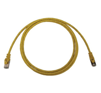 Eaton Tripp Lite Series Cat6a 10G Snagless Shielded Slim STP Ethernet Cable (RJ45 M/M), PoE, Yellow, 5 ft. (1.5 m)