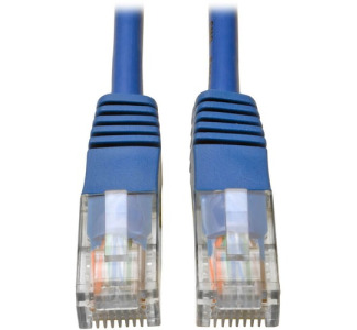Eaton Tripp Lite Series Cat5e 350 MHz Molded (UTP) Ethernet Cable (RJ45 M/M), PoE - Blue, 3 ft. (0.91 m)