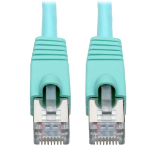 Eaton Tripp Lite Series Cat6a 10G Snagless Shielded STP Ethernet Cable (RJ45 M/M), PoE, Aqua, 14 ft. (4.27 m)