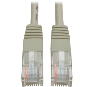 Eaton Tripp Lite Series Cat5e 350 MHz Molded (UTP) Ethernet Cable (RJ45 M/M), PoE - Gray, 15 ft. (4.57 m)