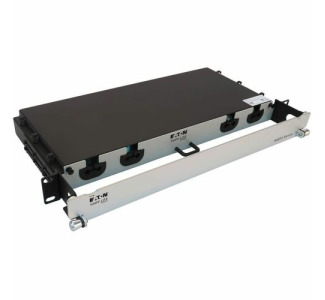 Eaton Tripp Lite Series Preloaded Fiber Panel, 1U - 8x LC/LC Duplex Cables (M/M), OM4 Multimode, 10 m (32.8 ft.)