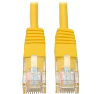 Eaton Tripp Lite Series Cat5e 350 MHz Molded (UTP) Ethernet Cable (RJ45 M/M), PoE - Yellow, 10 ft. (3.05 m)