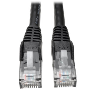 Tripp Lite by Eaton Cat6 Gigabit Snagless Molded (UTP) Ethernet Cable (RJ45 M/M) PoE Black 15 ft. (4.57 m)