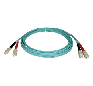 Eaton Tripp Lite Series 10Gb Duplex Multimode 50/125 OM3 LSZH Fiber Patch Cable (SC/SC) - Aqua, 15M (50 ft.)
