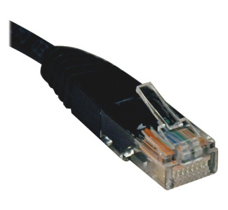 Eaton Tripp Lite Series Cat5e 350 MHz Molded (UTP) Ethernet Cable (RJ45 M/M), PoE - Black, 2 ft. (0.61 m)