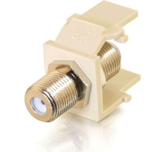 C2G Snap-In F-Type F/F Keystone Insert Module - Ivory
