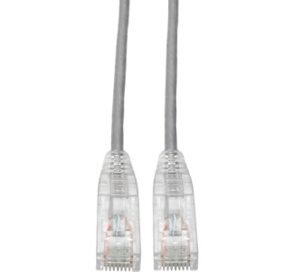 Eaton Tripp Lite Series Cat6 Gigabit Snagless Slim UTP Ethernet Cable (RJ45 M/M), PoE, Gray, 2 ft. (0.61 m)