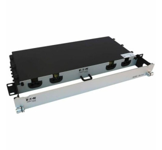 Eaton Tripp Lite Series Preloaded Fiber Panel, 1U - 2x (12x LC/LC Duplex M/M) 24F Trunk Cables, OS2 Singlemode, 20 m (65.6 ft.)