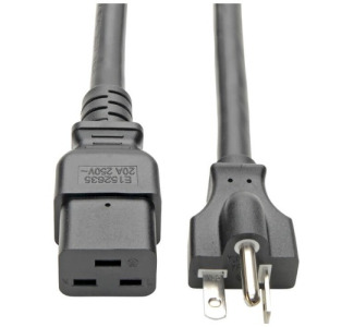 Tripp Lite by Eaton Power Cord C19 to NEMA 5-20P - Heavy-Duty 20A 125V 12 AWG 10 ft. (3.05 m) Black