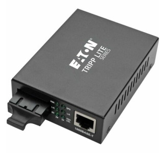 Eaton Tripp Lite Series Gigabit Multimode Fiber to Ethernet Media Converter, 10/100/1000 SC, International Power Supply, 850 nm, 550M (1804.46 ft.)