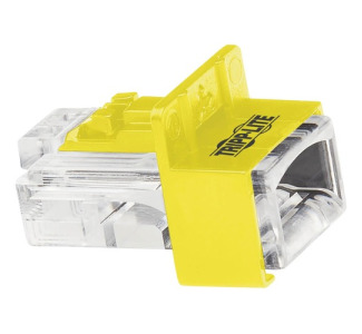 Eaton Tripp Lite Series Universal RJ45 Locking Inserts, Yellow, 10 Pack