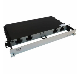Eaton Tripp Lite Series Preloaded Fiber Panel, 1U - 2x (12x LC/LC Duplex M/M) 24F Trunk Cables, OS2 Singlemode, 10 m (32.8 ft.)