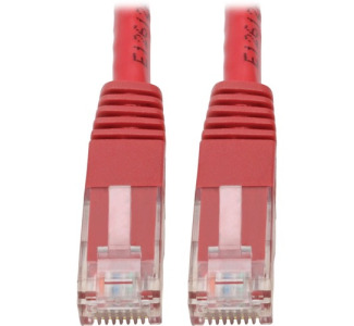 Eaton Tripp Lite Series Cat6 Gigabit Molded (UTP) Ethernet Cable (RJ45 M/M), PoE, Red, 5 ft. (1.52 m)