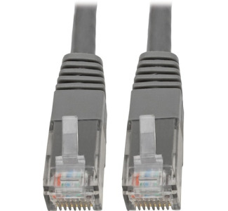 Tripp Lite by Eaton Cat6 Gigabit Molded (UTP) Ethernet Cable (RJ45 M/M) PoE Gray 20 ft. (6.09 m)