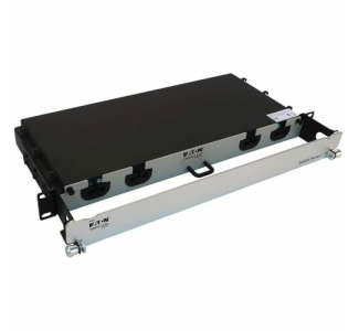 Eaton Tripp Lite Series Preloaded Fiber Panel, 1U - 4x (8x LC/LC Duplex M/M) 16F Trunk Cables, OM4 Multimode, 10 m (32.8 ft.)