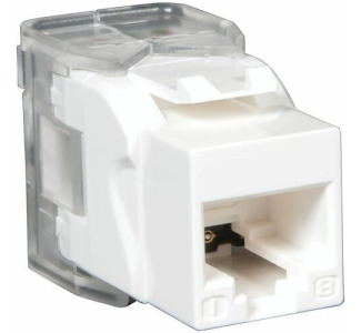 Eaton Tripp Lite Series Toolless Cat6/5e Keystone Jack - White, TAA