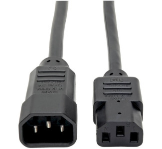 Eaton Tripp Lite Series PDU Power Cord, C13 to C14 - 10A, 250V, 18 AWG, 2 ft. (0.61 m), Black