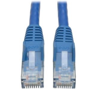 Eaton Tripp Lite Series Cat6 Gigabit Snagless Molded (UTP) Ethernet Cable (RJ45 M/M), PoE, Blue, 35 ft. (10.67 m)