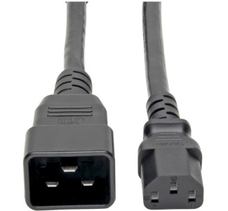 Tripp Lite by Eaton Splitter Cable Heavy-Duty C20 to 2x C13 - 15A 100-250V 14 AWG 2 ft. (0.61 m) Black