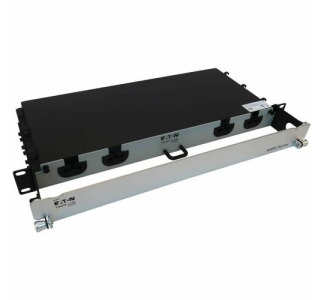 Eaton Tripp Lite Series Preloaded Fiber Panel, 1U - 4x (12F MTP/MPO-PC to 4x LC Duplex F/M) 8F Trunk Cables, OM4 Multimode, 10 m (32.8 ft.)