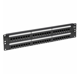 Tripp Lite by Eaton 48-Port Cat6 Cat5 Patch Panel Rackmount 110 Punch Down RJ45 Ethernet 1URM 568B
