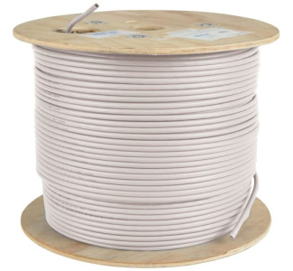 Tripp Lite by Eaton Cat5e 350 MHz Solid Core (UTP) PVC Bulk Ethernet Cable - White 1000 ft. (304.8 m) TAA